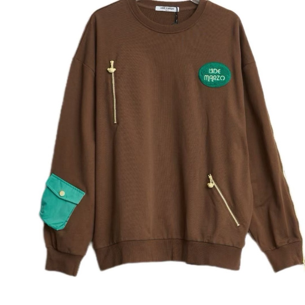 13DE MARZO Brown Sweater